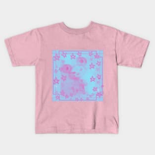 Chloe Bear Pink Hearts Kids T-Shirt